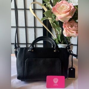 Vince Camuto Lina Small Black Crossbody Bag - 100% Genuine Leather 🖤